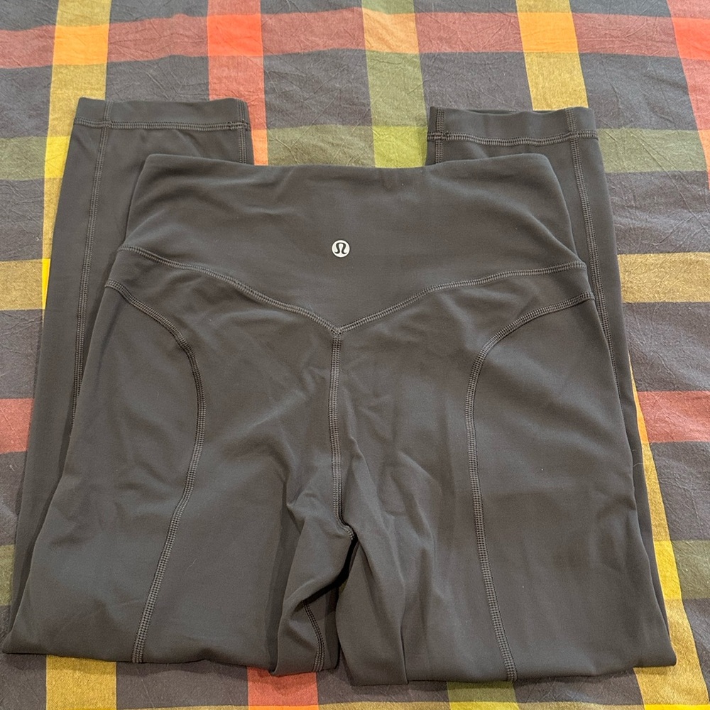 lululemon cropped gray leggings